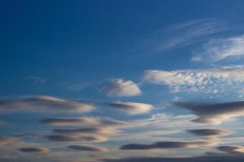 Blue sky with clouds Stock Photos