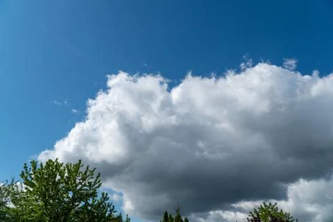 Blue sky with clouds Stock Photos