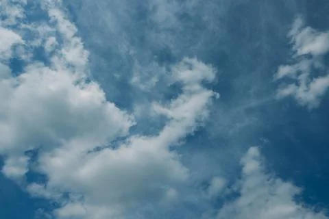 Blue Sky with Clouds Stock Photos