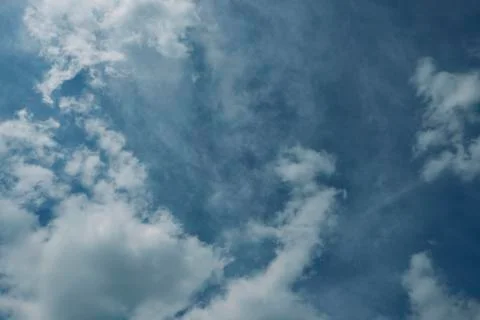 Blue Sky with Clouds Stock Photos