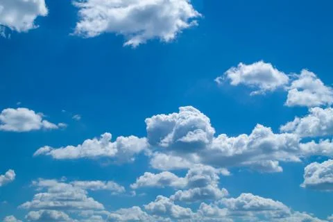 Blue sky with clouds 写真素材