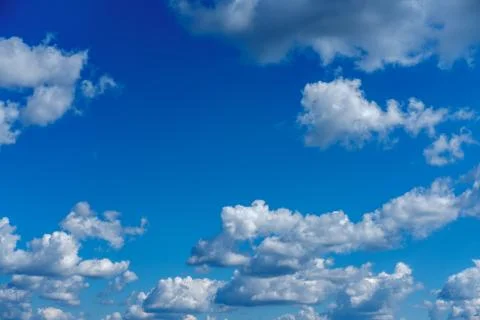 Blue sky with clouds. Stock Photos