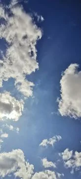 Blue sky with clouds Stock Photos