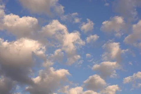 Blue sky with clouds Stock Photos