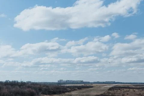Blue sky with clouds. Foto stock