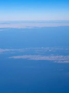 Blue sky with clouds Stockfoto's