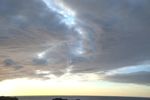 Blue sky with clouds Stock Photos
