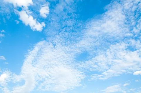Blue sky with clouds Stock Photos