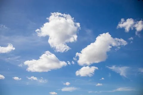 Blue sky with clouds Stock Photos