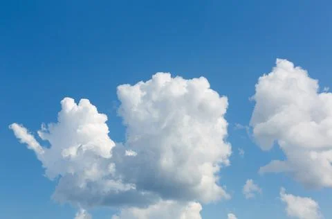 Blue sky with clouds. Foto stock