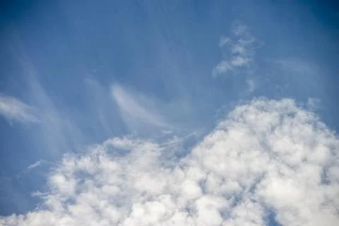 Blue sky with clouds Stock Photos