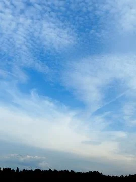 Blue sky with clouds. 写真素材