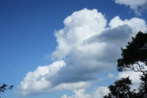 Blue sky clouds Stock Photos