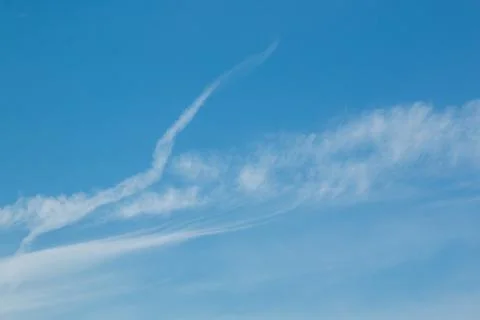 A blue sky with clouds Stock Photos