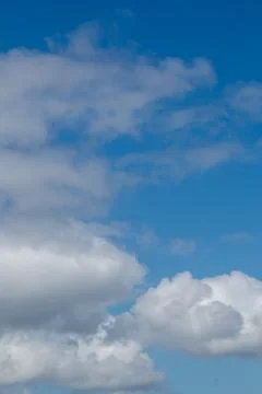 A blue sky with clouds Stock Photos