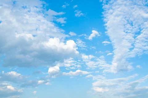 Blue sky with clouds Stock Photos