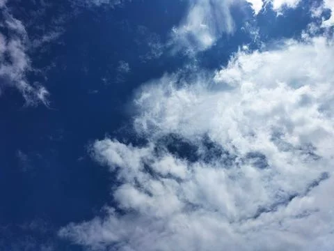  blue sky with clouds	 Foto stock