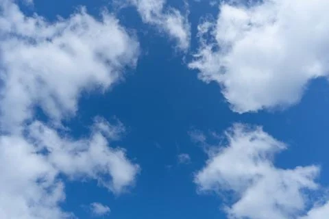 Blue sky with clouds Stock Photos