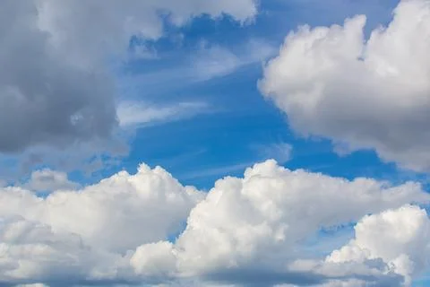 Blue sky with clouds Stock Photos