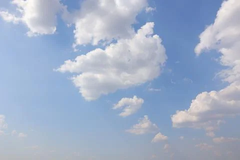 Blue sky with clouds, sky background Fotos de archivo