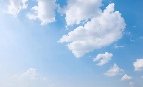 Blue sky with clouds, sky background 스톡 사진