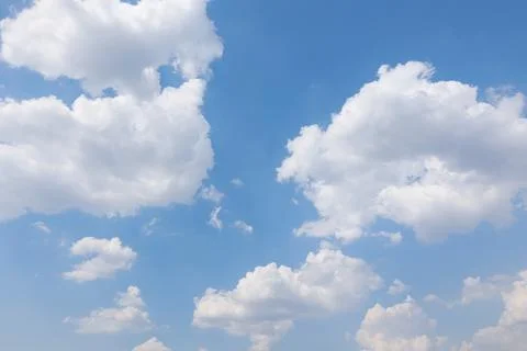 Blue sky with clouds, sky background Fotos de archivo