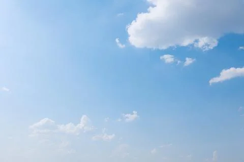Blue sky with clouds, sky background Stock Photos