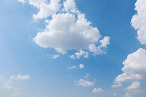Blue sky with clouds, sky background 스톡 사진