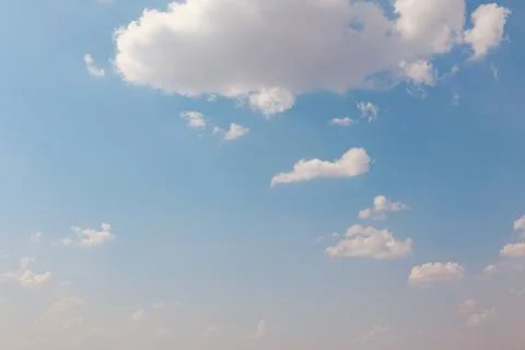Blue sky with clouds, sky background Fotos Stock