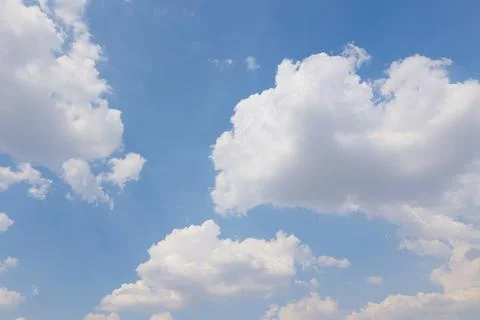 Blue sky with clouds, sky background 스톡 사진