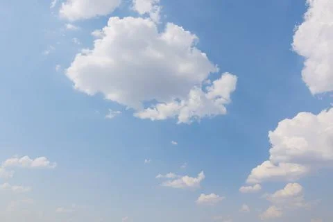 Blue sky with clouds, sky background Stock-Fotos