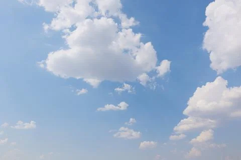 Blue sky with clouds, sky background Fotos Stock