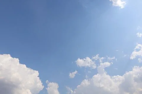 Blue sky with clouds, sky background 스톡 사진