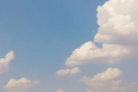 Blue sky with clouds, sky background Foto stock