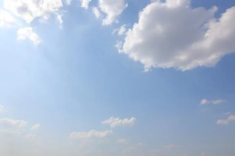 Blue sky with clouds, sky background Stock-Fotos