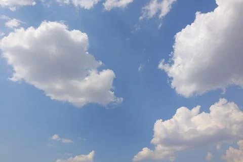 Blue sky with clouds, sky background Fotos de archivo