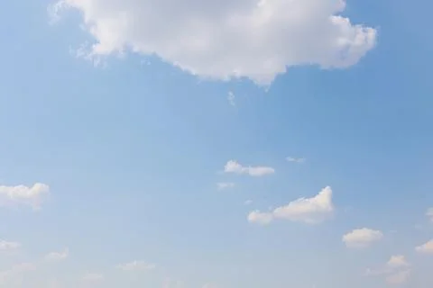 Blue sky with clouds, sky background Stockfoto's