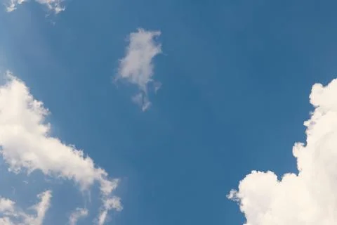 Blue sky with clouds, sky background Stock-Fotos