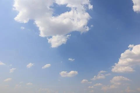 Blue sky with clouds, sky background Stock Photos