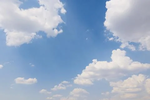 Blue sky with clouds, sky background 스톡 사진