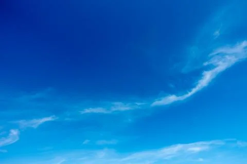 Blue sky, clouds in the sky Foto stock