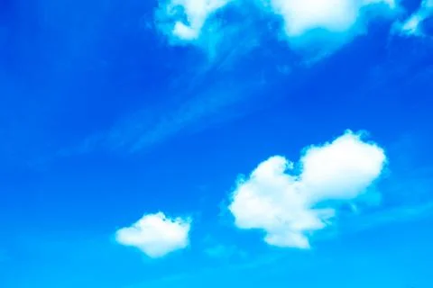 Blue sky, clouds in the sky Foto stock