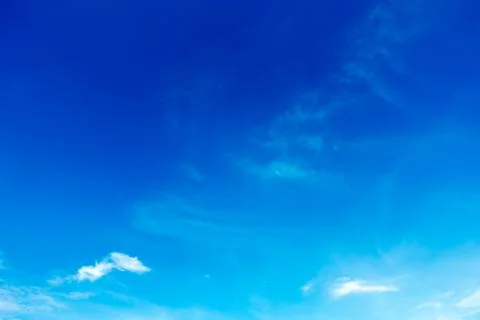 Blue sky, clouds in the sky. Foto stock