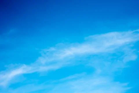Blue sky, clouds in the sky Foto stock