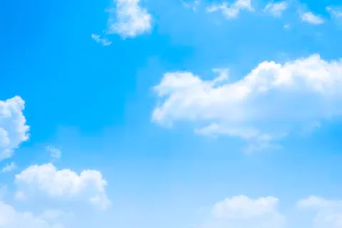 Blue sky with clouds. Skyscape with bester weather Stock Photos