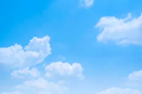 Blue sky with clouds. Skyscape with bester weather Stock Photos
