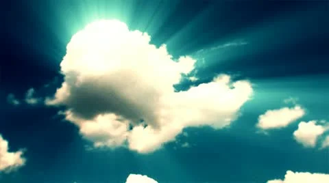 Blue sky with clouds Speed 4 Stock Footage 12281714