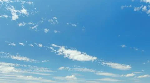 Blue sky with clouds in Summer Фото