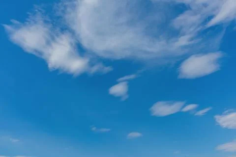 Blue sky with clouds sunset time Foto stock