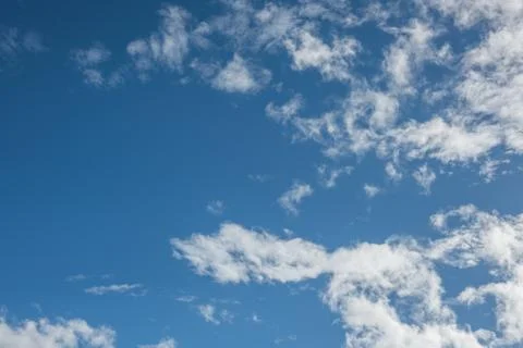 Blue sky with clouds sunset time Foto stock